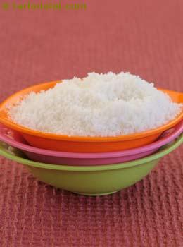 Desiccated coconut